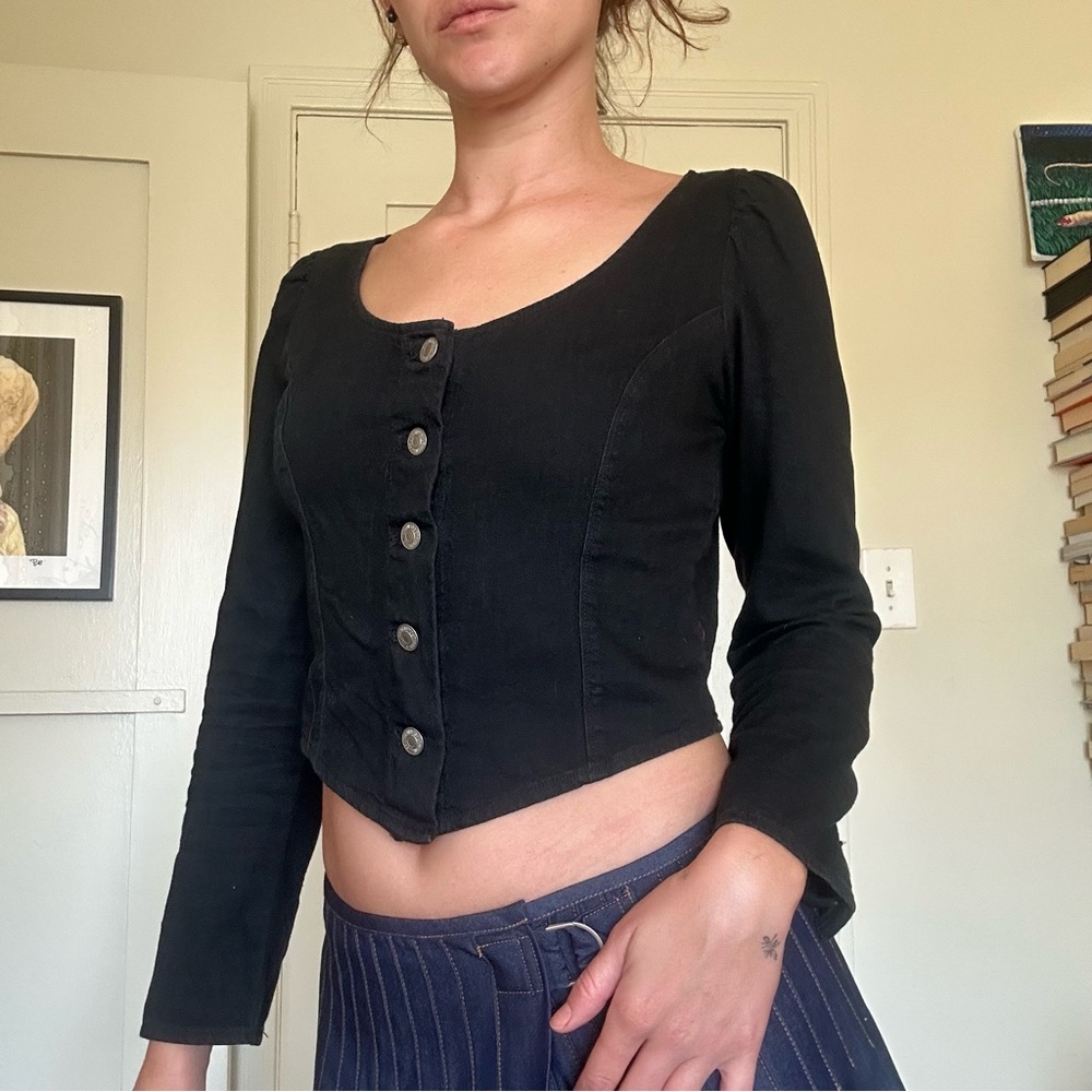 Levi's Charcoal Button-Up Shirt